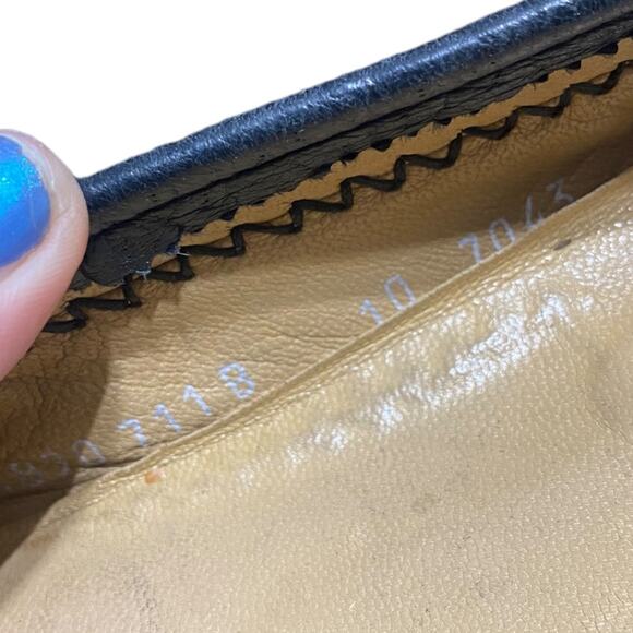 Moreschi navy blue genuine leather tassle loafers Made in Italy - Men's 10 - Picture 8 of 9